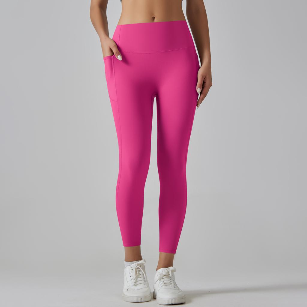 Auroth Stretch Fitness Leggings With Porckets Women Gym Yoga Pants High Waist Sports Leggings