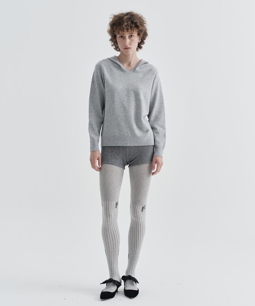 EZIO WOMEN W Essential Hoodie Knit_Grey