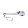 Keychain Wrench Steel Galvanized Adjustable Portable Professional High Hardness Mini Spanner for Industrial Home