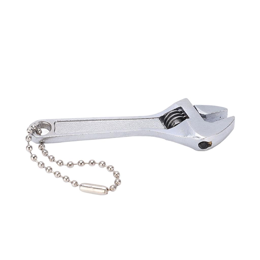 Keychain Wrench Steel Galvanized Adjustable Portable Professional High Hardness Mini Spanner for Industrial Home