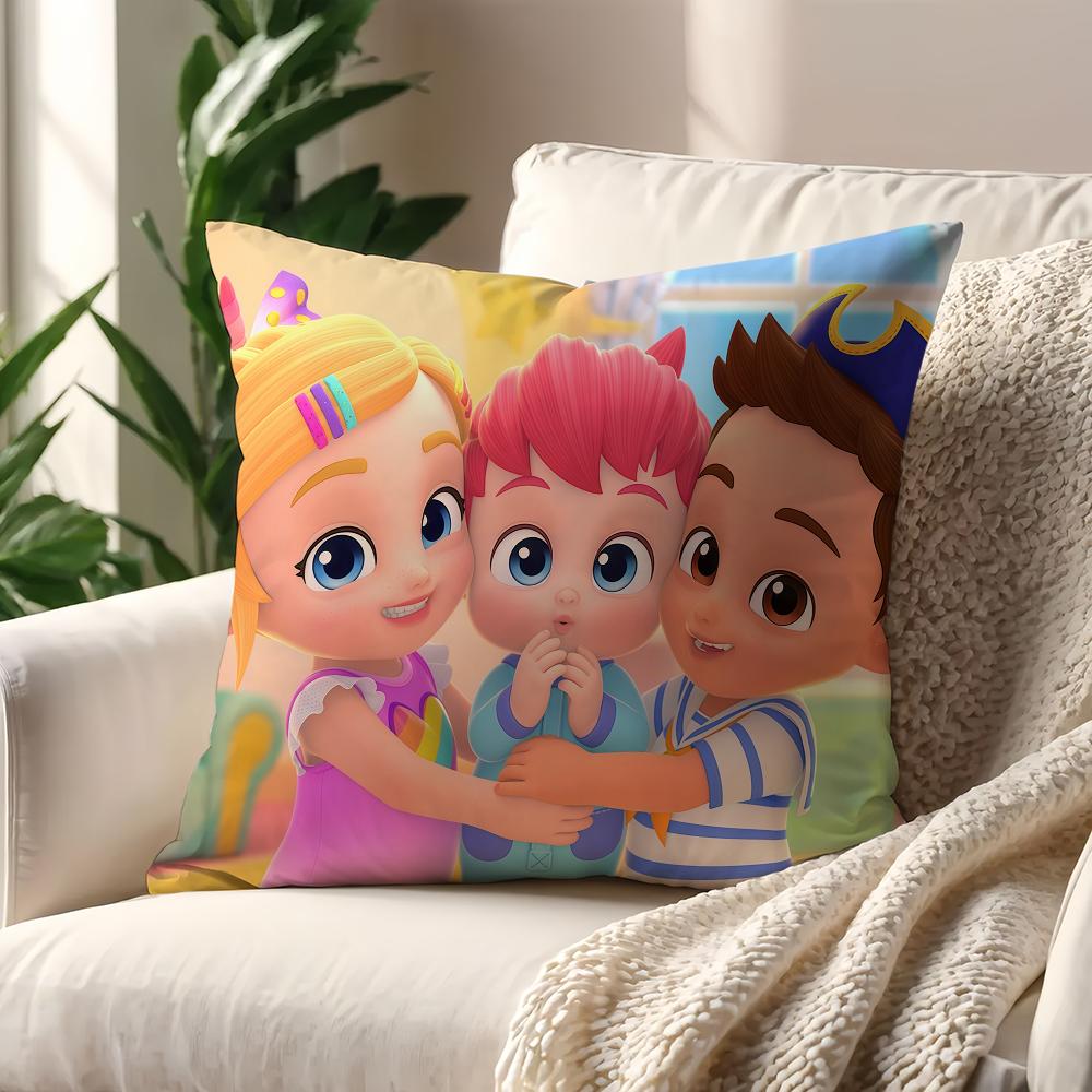 Cartoon B-Bebefinns-S Kawaii Cushion Cover For Pillow Printing Sofa Decoration Home Car Room Coffee Shop Office Nordicsimplicity