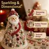Colorful Beads Christmas Beading Craft Kit Educational Beaded Tabletop Xmas Tree  Home Hand-make