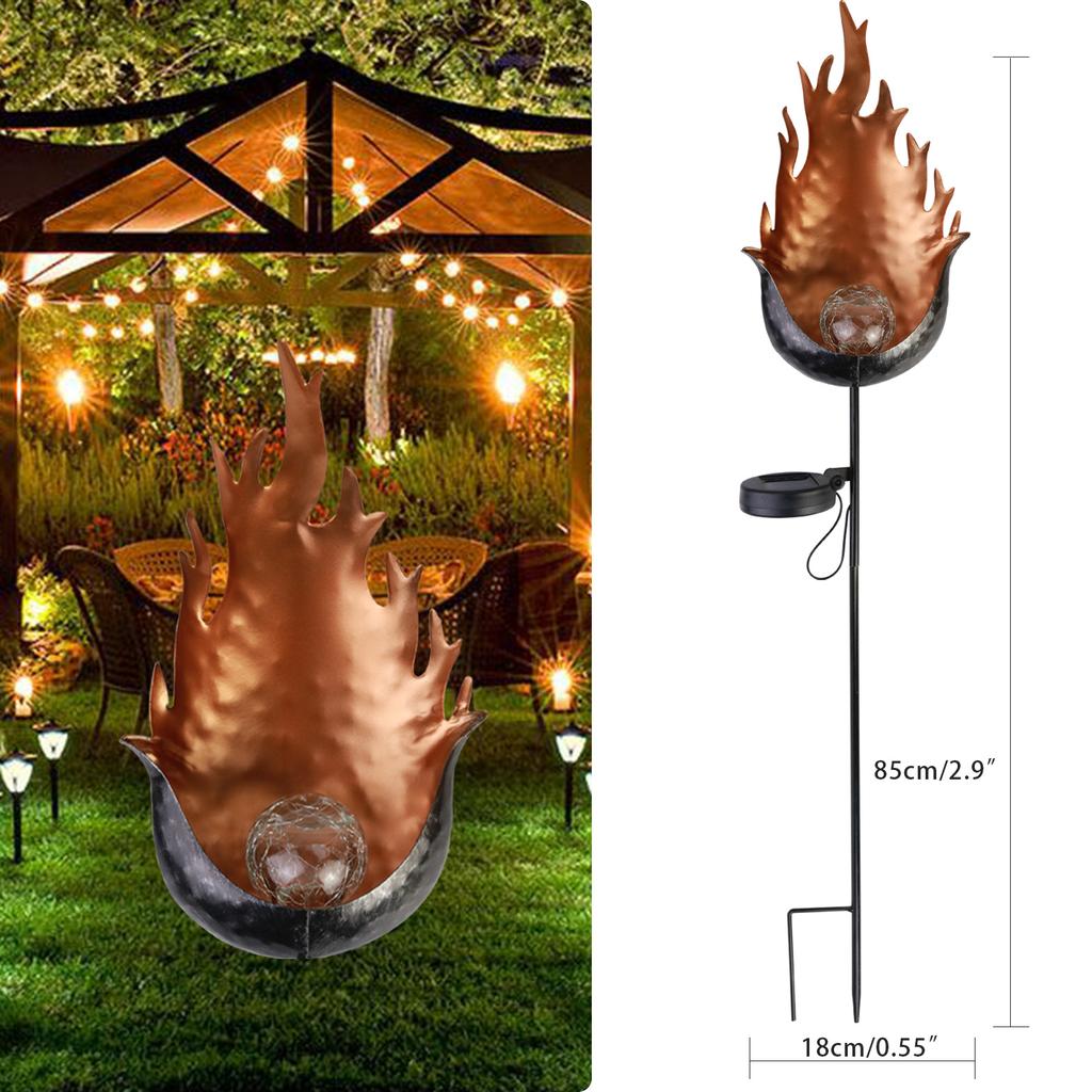Solar Flame Effect Motion Sensor LED Wall Light Outdoor Garden Yard Lamp Decor Solar Flame Effect Motion Sensor LED Wall Light Outdoor Garden Yard Lamp Decor