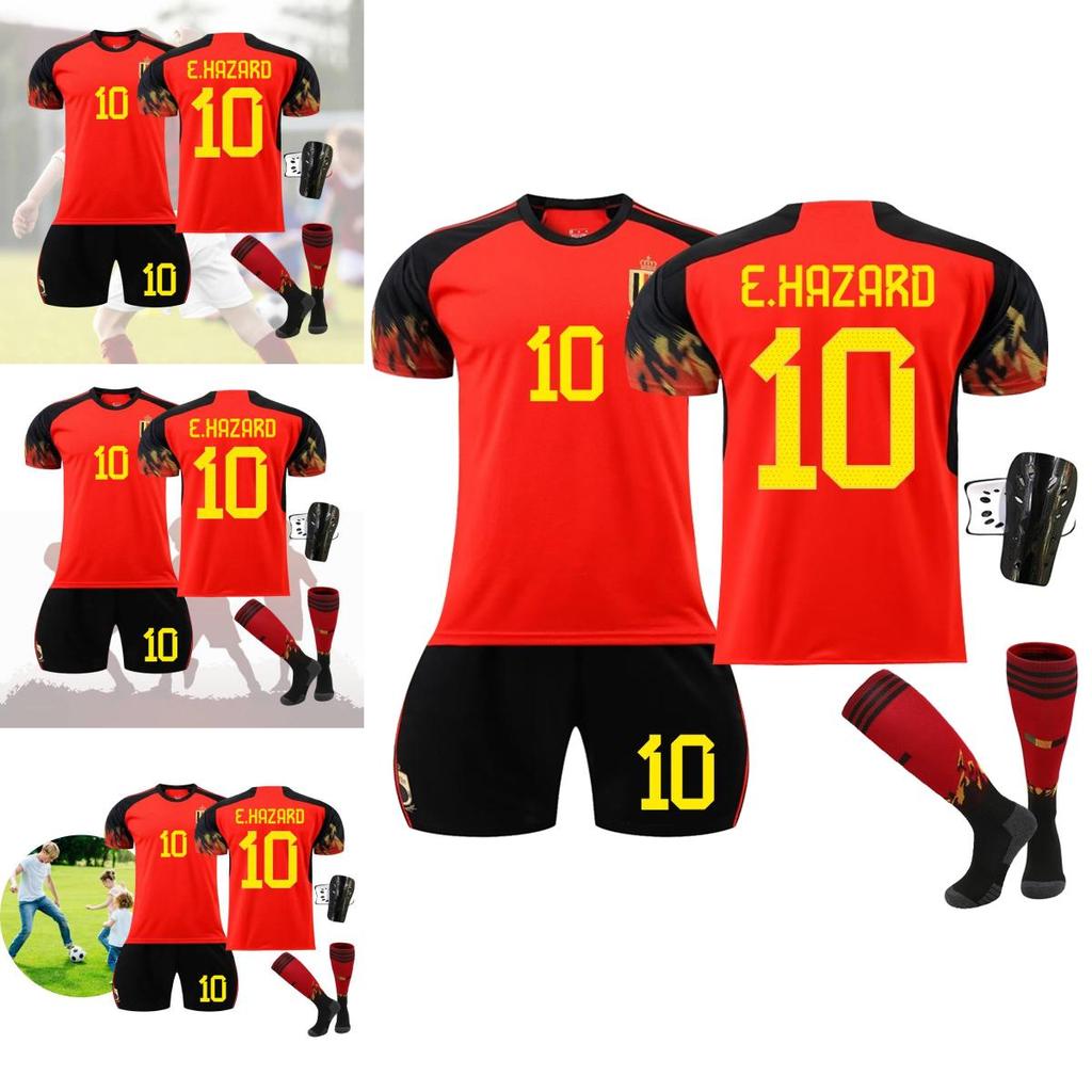 New Belgium Heimfußballtrikot Deb Bruyne 7 Und Lukaku 9 WM 2022 Trikot