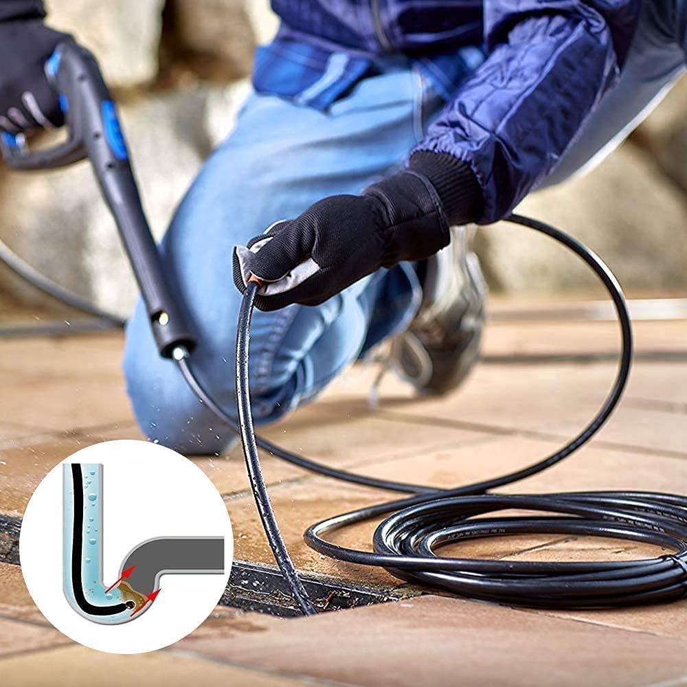 NAMOTEK Pipe Cleaning Hose, Compatible with Kärcher, Pipe Cleaner Hose, 10m, for Pipe Cleaning, Compatible with K2, K3, K4, K5, K6, and K7