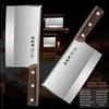 Heavy Duty Stainless Steel Meat Cleaver, Ultra-Sharp Chef's Knife, Professional Butcher Knife, Thickened Blade Kitchen Knife