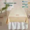 Solid Color Cotton Massage Bed Sheet with Hole for Physiotherapy and Beauty Salons