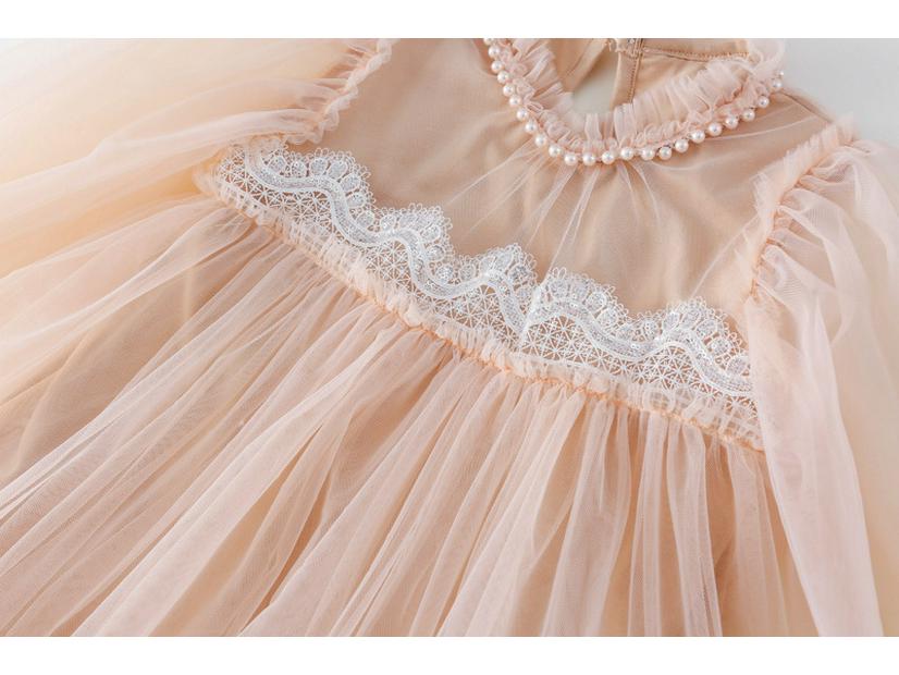 Frühlingsspitze Spleiß Puffiger Tüll Prinzessinnenkleid für Babymädchen