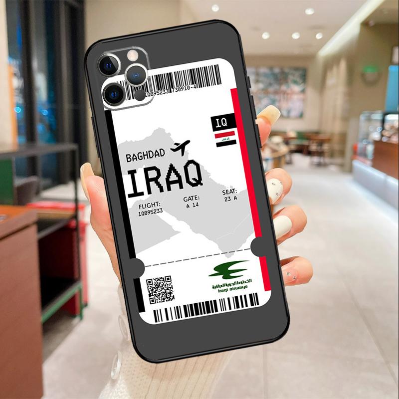 

Iraq Flag Phone Case For iPhone 17 16 15 14 13 12 11 Pro Max mini 16 Plus 16e 17 Air Protective Cover iPhone 17Pro MAX