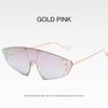 New Fashion Eye Protection Technology Future Women Irregular Mirror Rivet Glasses Vintage Sun Glass for Women Men UV400