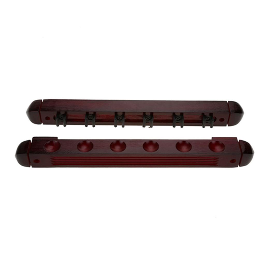 Wooden Billiard Pool Cue Rack Wall Mounted Rack Stick Holder