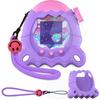 BCWXION Silikonskyddsskal passar för Tamagotchi Paradise Inkluderar skärm och Funktioner och (Äggfest). skydd, rem, ställbar fot.