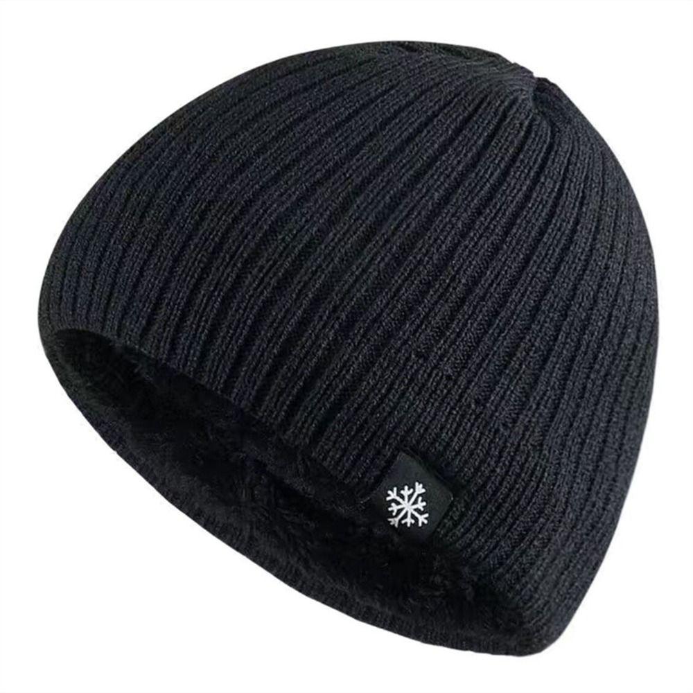 Ear Cover Winter Knitted Hat Plush Beanie Hat Fashion Pullover Cap  Women Man