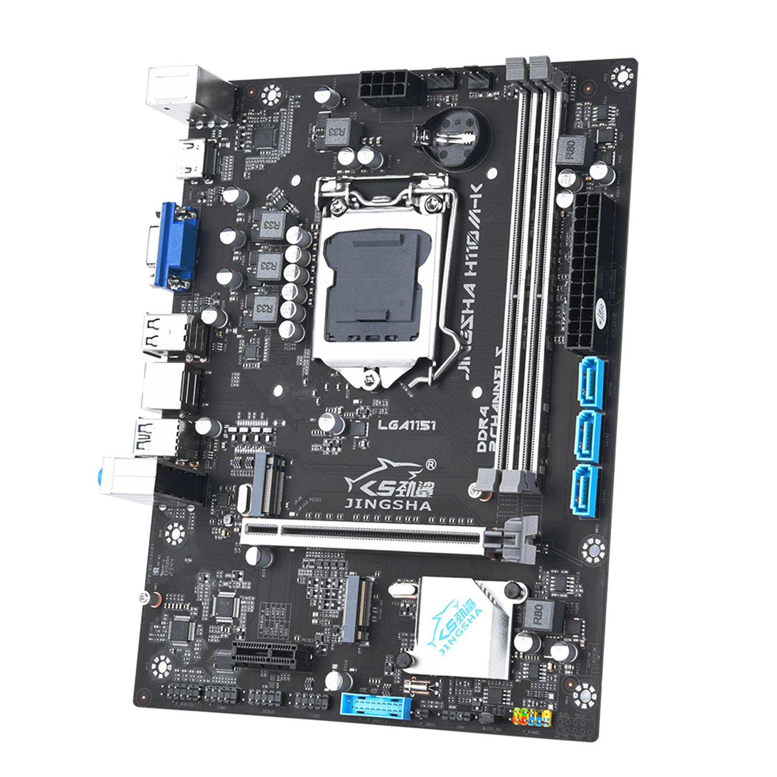 

Процесори JINGSHA LGA 1151 Intel Socket LGA1151 Материнська плата для настільних ПК 2*DDR4 до 32 ГБ чорний