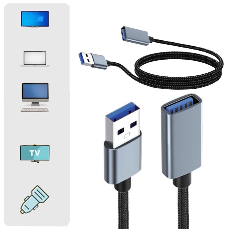 Highly Speed USB3.0 Extension Cable USB A Male to Female USB3.0 Extender for 5Gbps Fast Data Transfer and 5V2A Charging