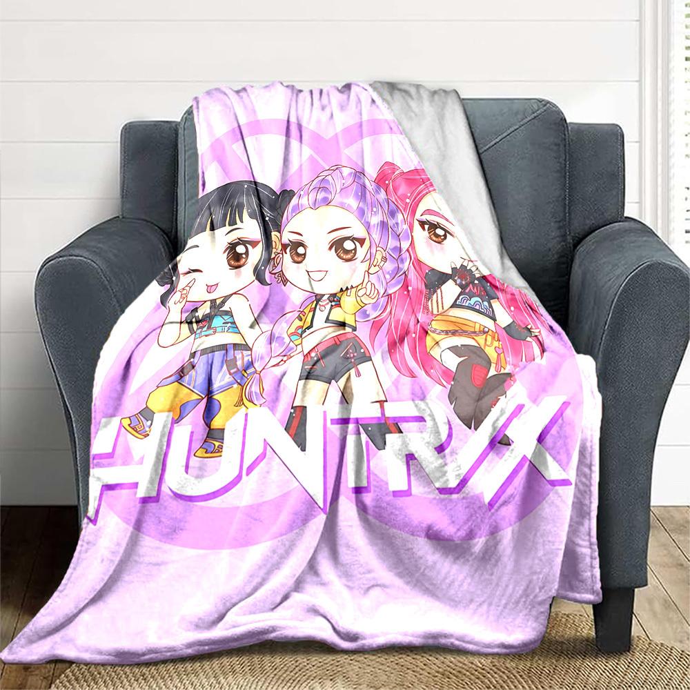 1pc Huntress Flannel Blanket [Cozy Throw Blanket] For Sofa, Bed, Travel, Camping, Livingroom, Office, Couch, Chair, And Bed