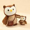 Owl Themed Plush Dolls With Crossbody Bag Decoration For Casual Use And Gifts