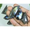 20X37-18X58MM Natural Multi Labradorite Fancy Cabochon Loose Gemstone 8Pcs LL-967