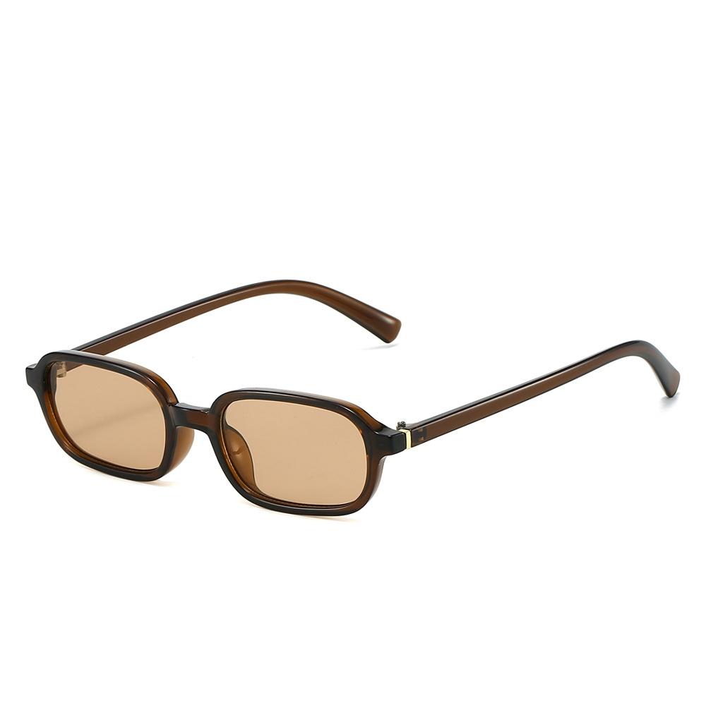 Sunglasses Women Small Frame UV400 Fashion Glasses Frame Anti Glare Suitable for Traveling, Walking, Taking photos коричневый