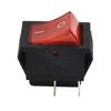 10pcs Red Light 4 Pin DPST ON/OFF Rocker Switch KCD4 15A 250V / 20A 125V AC Power Control Switch For Electrical Instruments