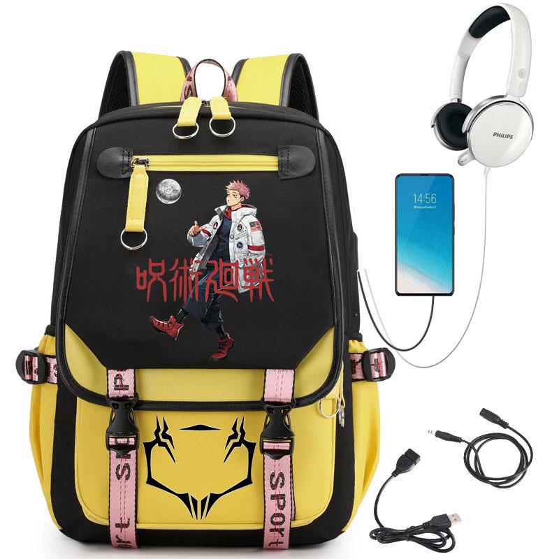 Popular Riman Peripheral Backpack Youth Student School Bag Usb Large Capacity Student Computer Bag