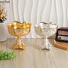 Vintage High Footed Fruit Plate Ornament Dessert Bowl Goblet Ice Cream Bowl Pastry Plate Snack Bowls Dim Sum Dish Candy Tray