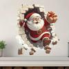 Xmas Wall Stickers Easy Application Leaves No-Sticky Residue For Indoor Outdoor Decor