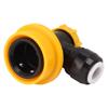 5Celsius16 Inch Double Tight Push In Quick Connector Adapter Push In Fitting   Lock Quick Disconnect