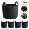 Black Plants Growing Bag Vegetable Flower Aeration Planting Pot Container (7 Gallon 30 X 35cm)