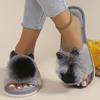 Women's All-Season Slip-On Moccasin Slippers with Plush Faux Fur-Like Lining & Arch - Soft EVA Cushioned Insole, Slip- Sole, Cozy Indoor/ House