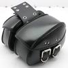 Schwarze Satteltaschen mit seitlichem Stauraum für Harley Dyna Softail Sportster Touring Street Bob/Kawasaki VN Classic Nomad Drifter 1500
