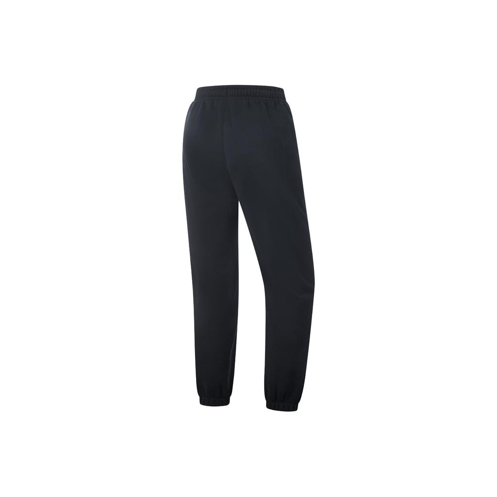 Li Ning Fitness Series Thermal Locking Moisture Wicking Loose Knit Sports Pants Women Bottoms AKLV822-1