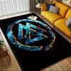 1pc Ice Fire Themed Rug for Home Decor, Non-slip Office Carpet, Chair mat, Outdoor Mat, Christmas and Halloween gifts-0731098