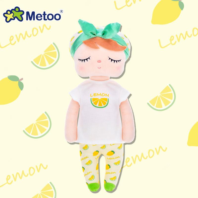 Metoo Angela Ctue Fruits Princess Plush DollWatermelon Lemon Peach ToysBaby Kids Holiday Gifts