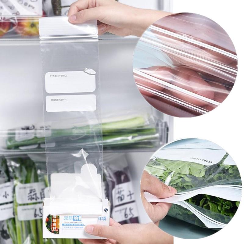 Fruits Vegetables Fresh-Keep Bags Reusable Refrigerator Storage Bags Thickened Leakproof Containers Kitchen Sealed Packaging Bag
