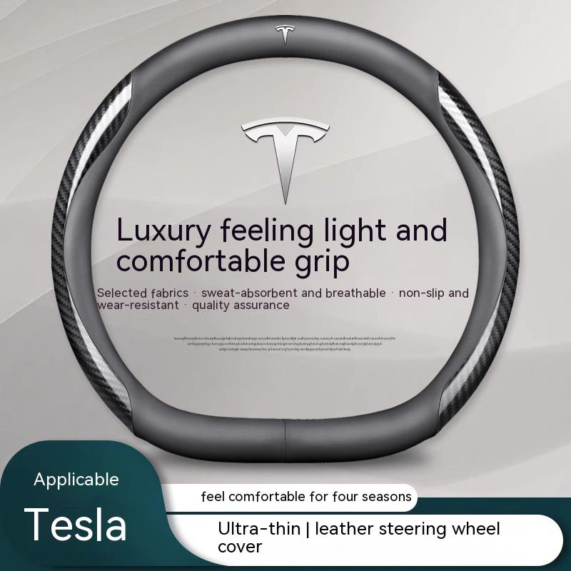 Car Steering Wheel Cover For Tesla Model 3 Model S Model Y Model X Roadster 2019-2025 Auto interior Steering Wheel Accessories
