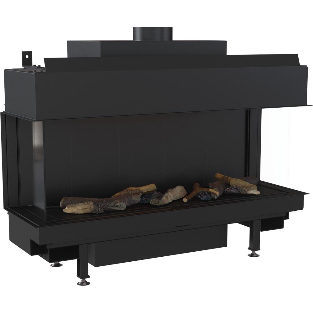Plynový krb KRATKI LEO 100 trojsklo zemní plyn FI 100/150 8,3 kW