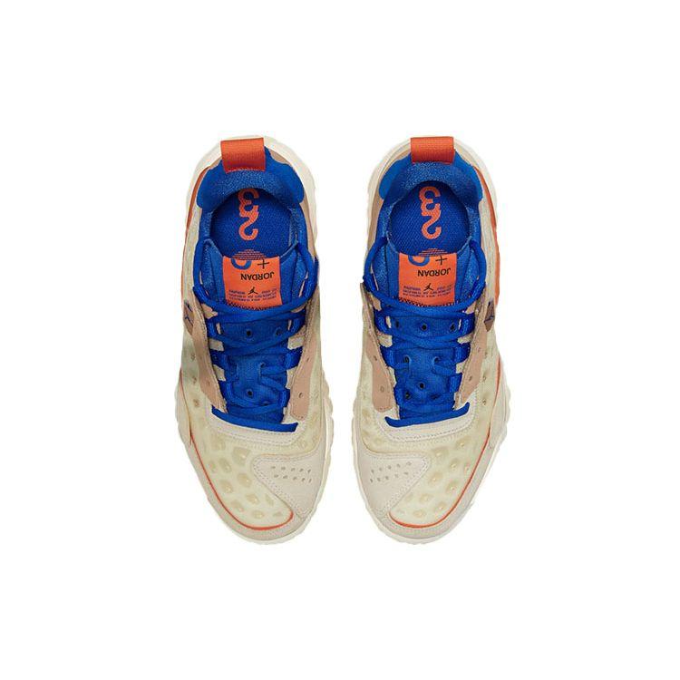 Air Jordan  Jordan Delta 2 Hyper Royal Orange Women Sneakers Cream Coconut-Milk Hemp CW0913-101