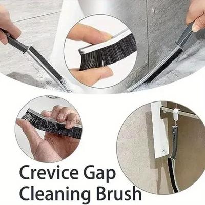 1/4 Pack Crevice Brush Multi-Functional Hard-Bristled Long Toilet Cleaning Artifact Dead Corner Toilet Bathroom Long-Handled Groove Kitchen Shoe Brush