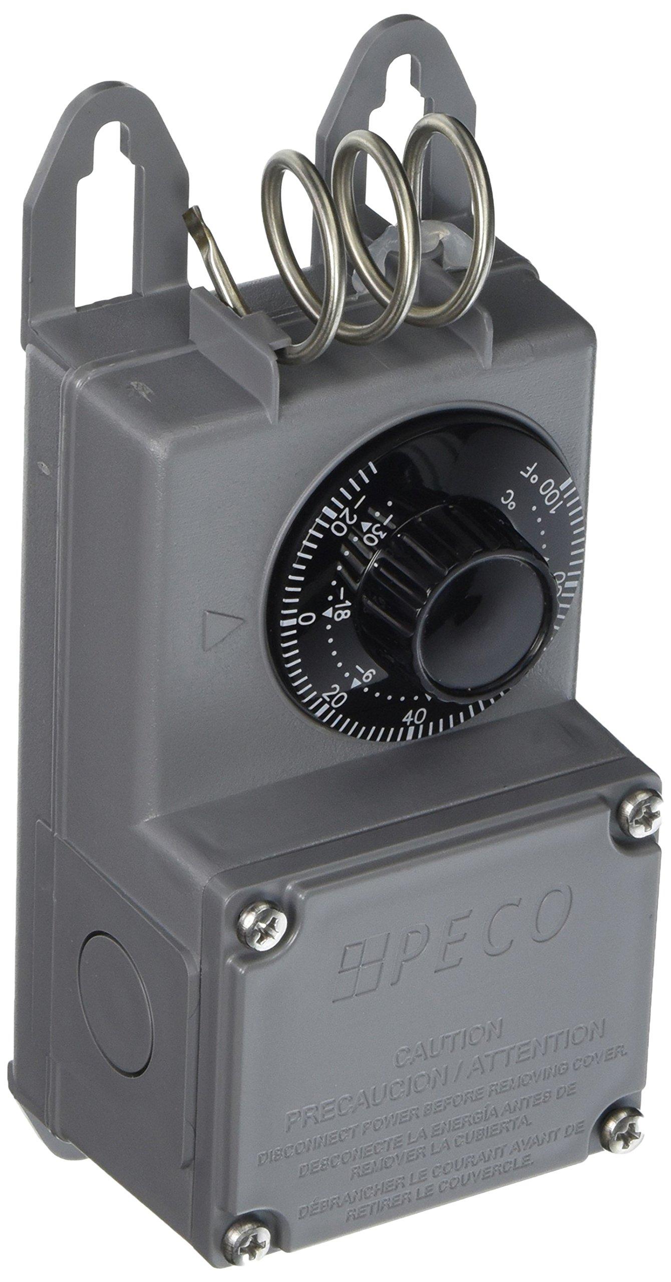 

Peco TF115-023 Industrial NEMA 4X Thermostat, Gray