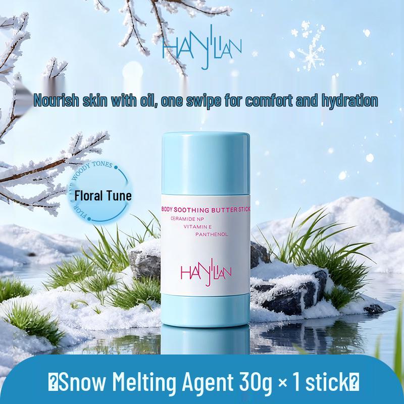 Han Ji Lian Soothing Body Butter Stick Essential Oil Lotion for Hydrating and Moisturizing Skin.