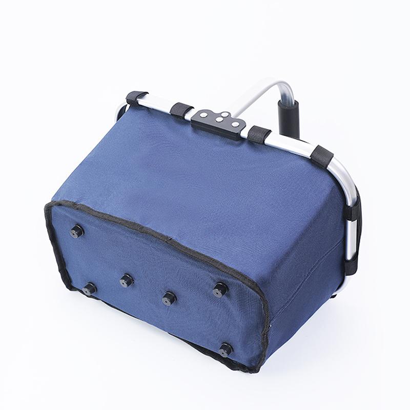 Folding Picnic Basket Conveniently Transport Meals Folding Insulation Bag Shopping Baskets Durable Food Basket