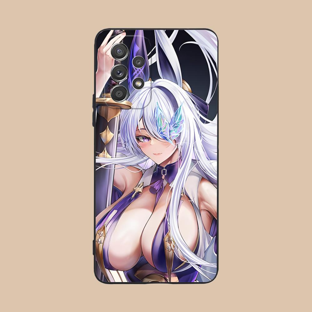 Azur Lane Unzen Matte TPU Mobile Phone Case for Samsung Galaxy M55 54 42 35 34 33 32 23 22 15 14 13 12 F55 5G Colorful Cover