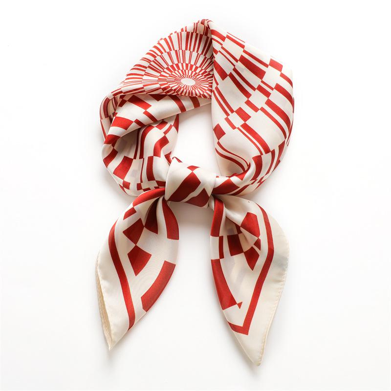 71X71cm square scarf women's scarf new autumn and winter scarf decoration versatile simple temperament silk scarf headscarf sun protection
