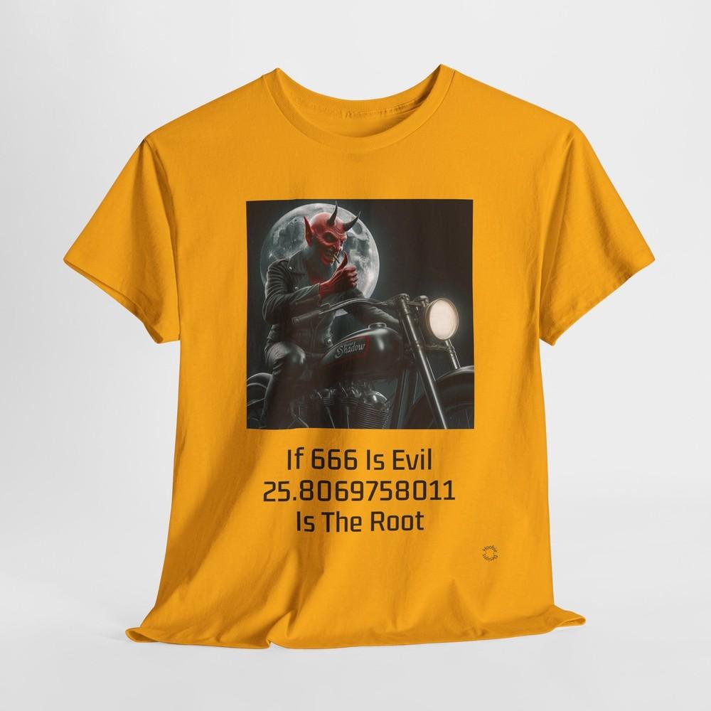 Винтажная страшная футболка унисекс с изображением Демона Тени Винсента, Мото 666 Злая футболка унисекс S