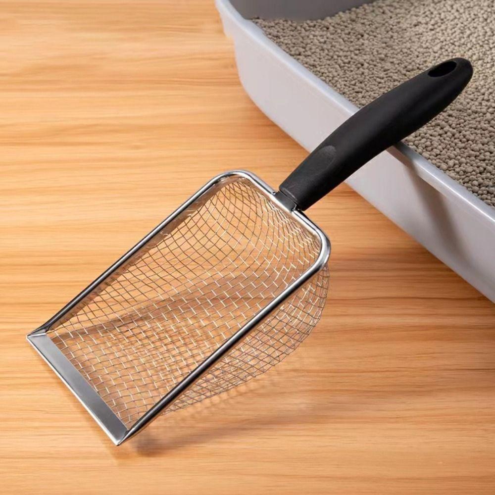 Ergonomic Handle Cat Litter Scoop Mesh Screen Pet Cleaning Tool Cat Products