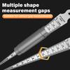 Taper Gauge Feeler 1-15mm Stainless Steel Gap Hole Measuring Tool Thickness Gauge Measuring Probes Aperture Measurement Tool
