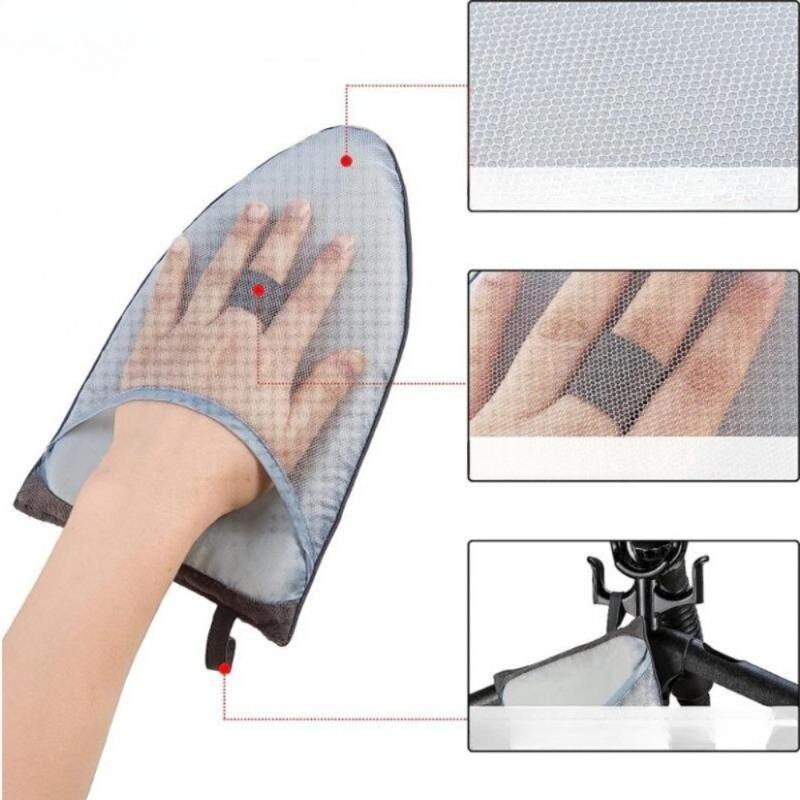Portable Handheld Ironing Pad with Heat-Resistant Glove Garment Steamer Board for Clothes Protective Mat Home Ironing Supply