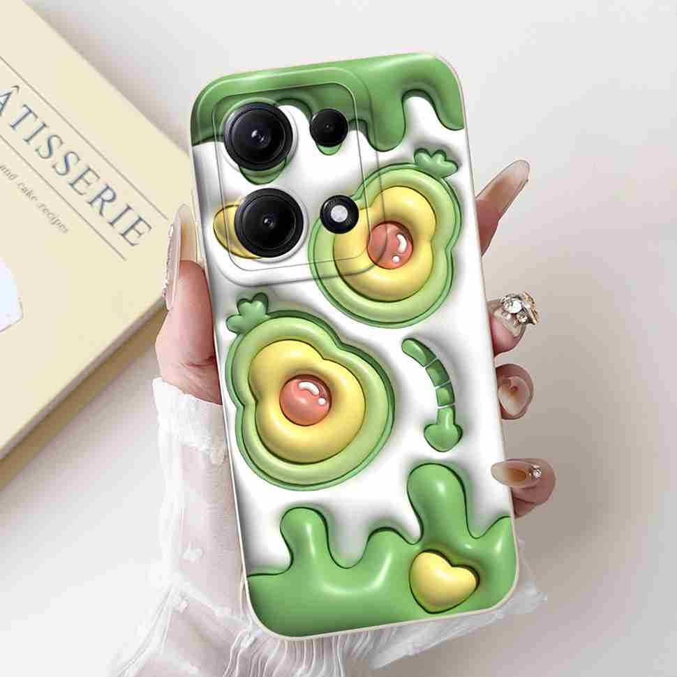 Simple Silicone Case For Redmi Note14s 4G Capa Lovely Panda Rabbit Shockproof Back Cover For Xiaomi Redmi Note 14S Phone Shell