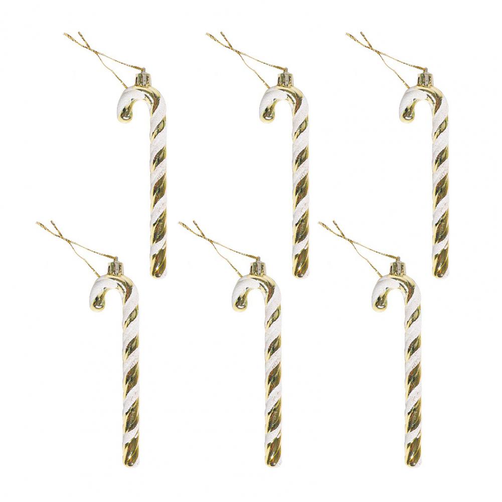 Realistic Candy Cane Decoration Christmas Candy Cane Ornaments Set 6 Plastic Twisted Candy Canes 12 Green White Xmas for Holiday